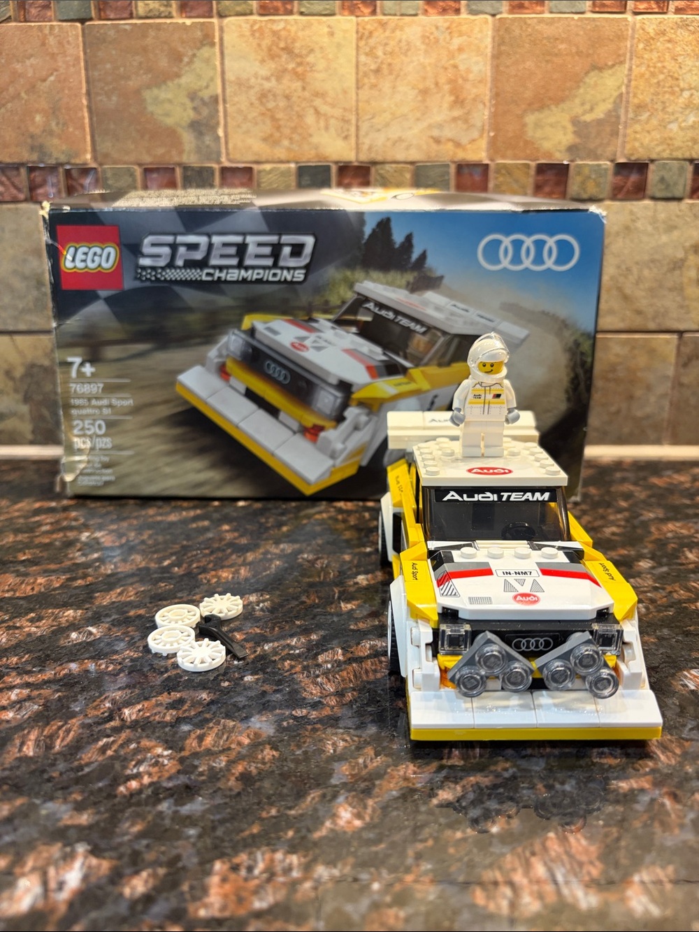 LEGO 1985 Audi Sport Quattro S1 Speed Champions Set #76897 250 Pieces Age 7+